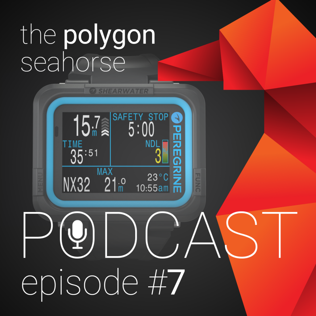 Podcast the polygon seahorse decompressieduiken en Shearwater duikcomputers