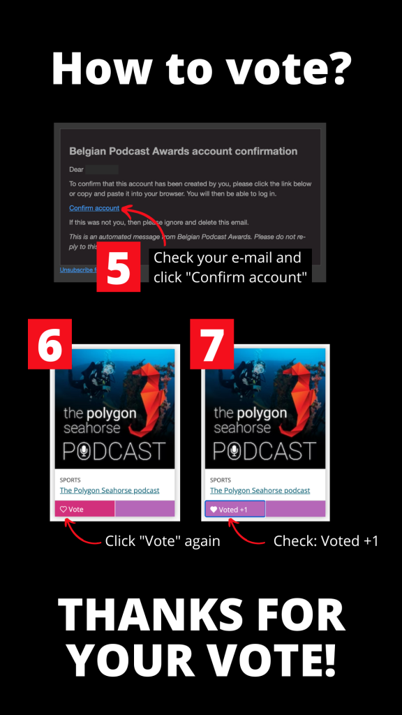 How to vote Belgian Podcast Awards